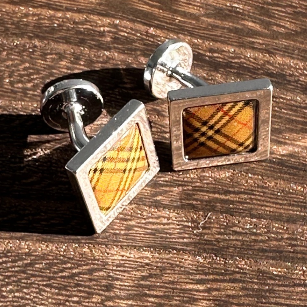 Burberry Classic Tartan Square Cufflinks